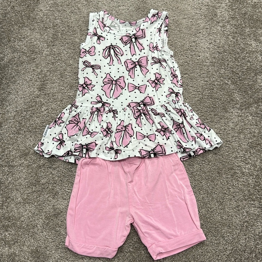 Dreamiere All Tied Up Twirler Tank Top And Short Set